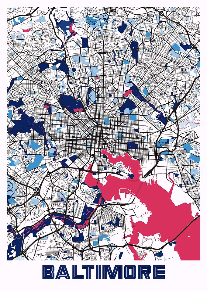 Baltimore MilkTea Map