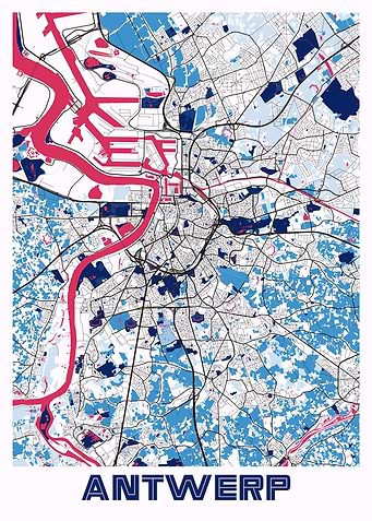 Antwerp MilkTea Map