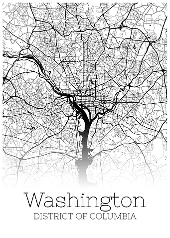 Washington DC map