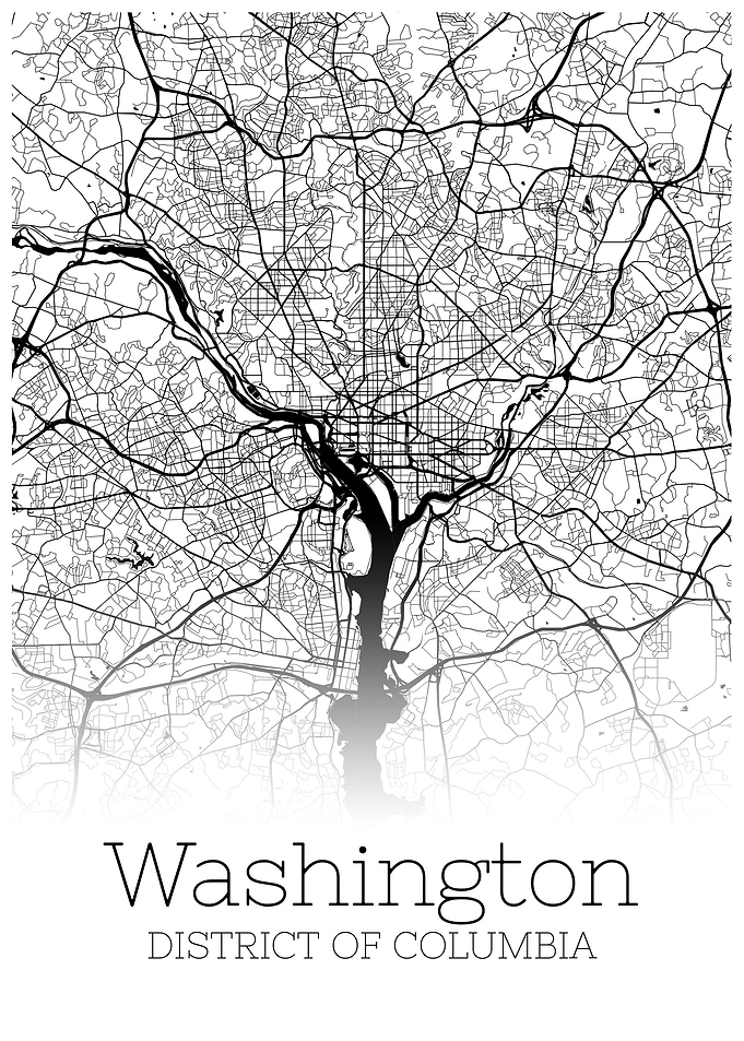 Washington DC map