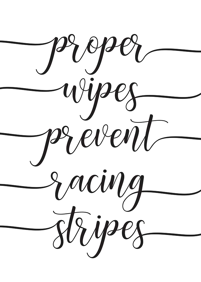 Proper Wipes Racing Stripe