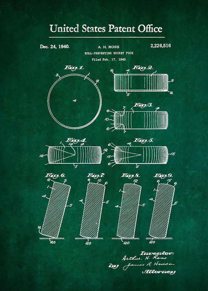 16 Hockey Puck Patent 194