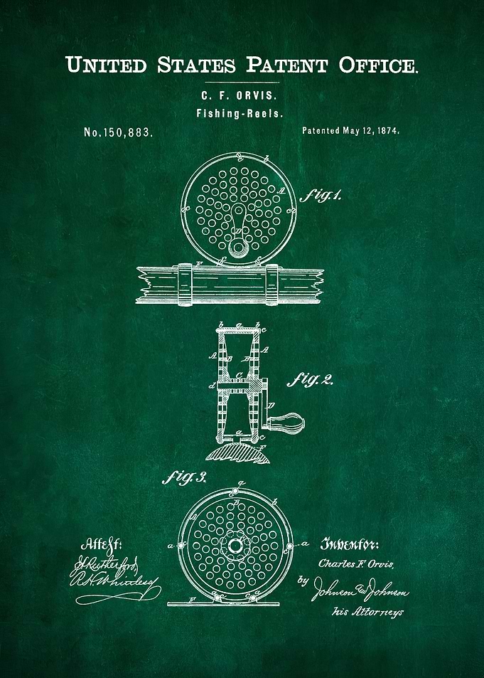 12 Fishing Reels Patent 1