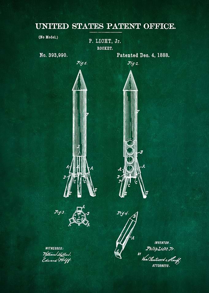 65 Rocket Patent 1888