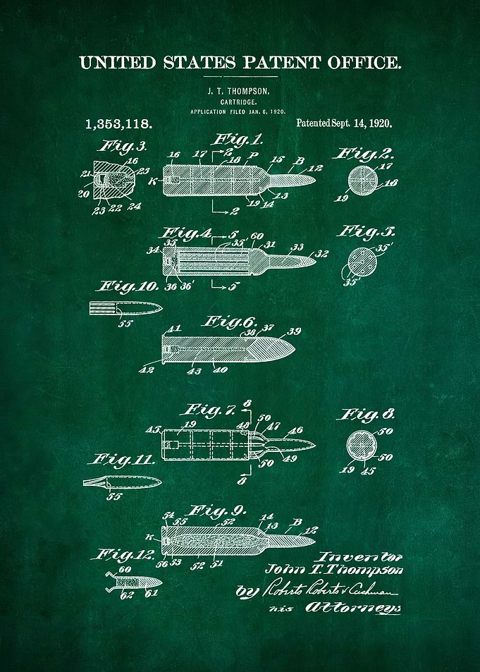 16 Firearm Cartridge Pate