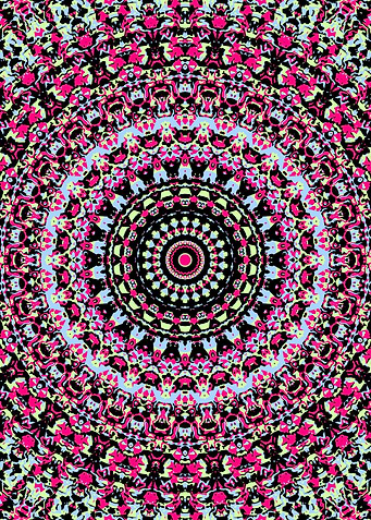 Psychedelic Vivid Mandala