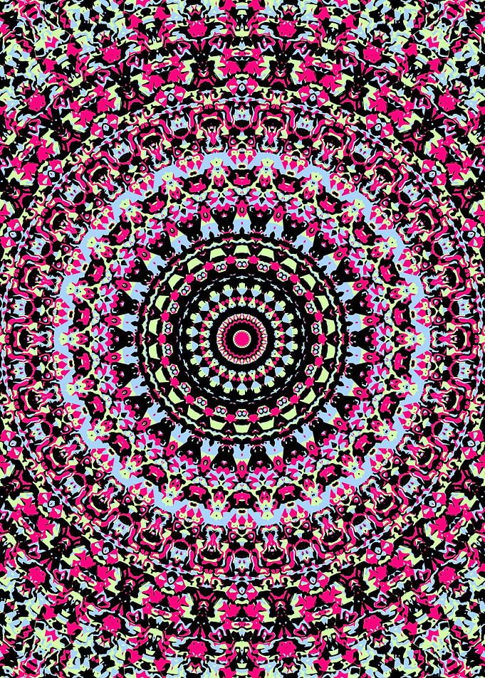 Psychedelic Vivid Mandala
