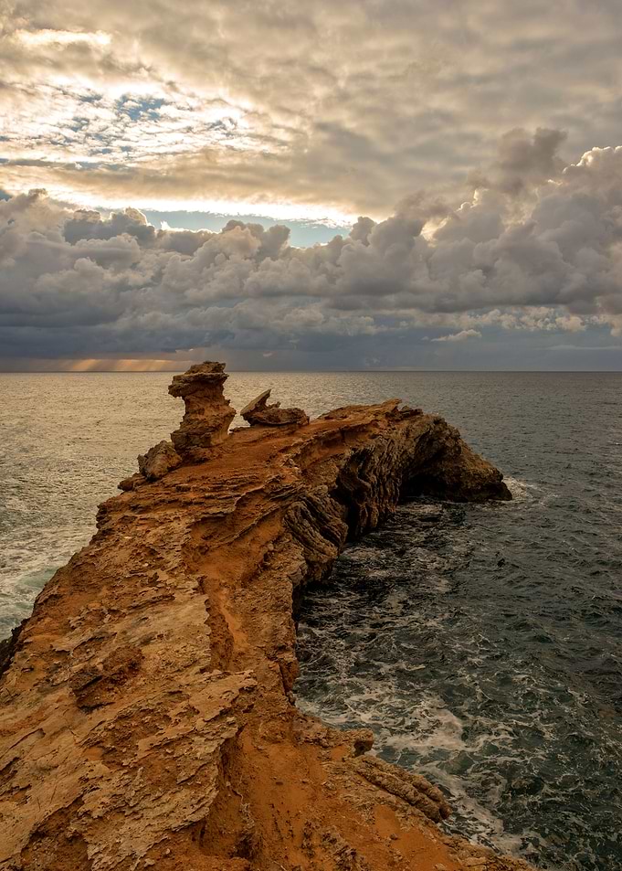 Landscape sea sunset ibiza