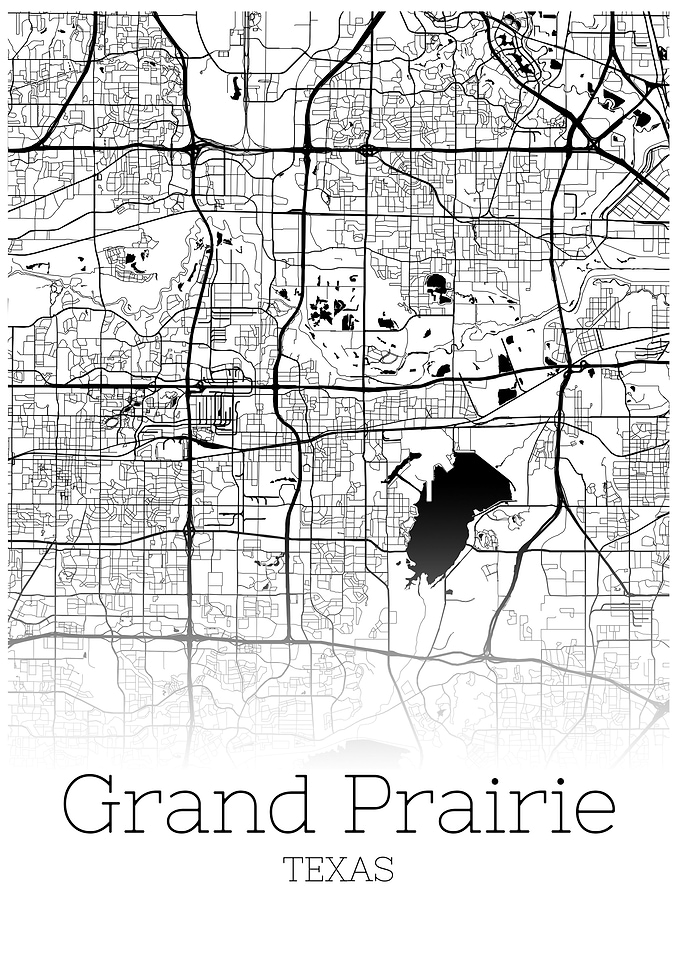Grand Prairie Texas map