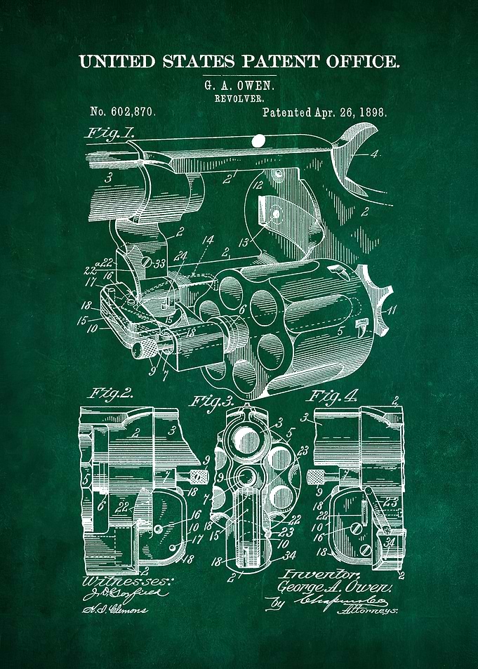 15 1898 Revolver Patent
