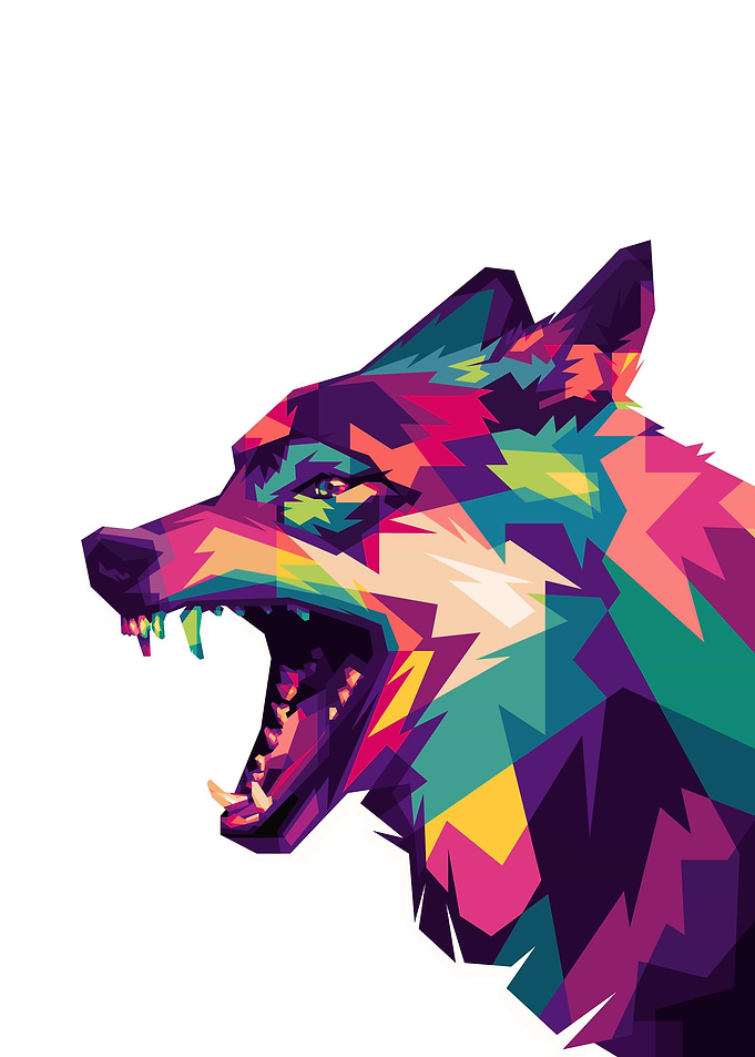 Wolf Popart