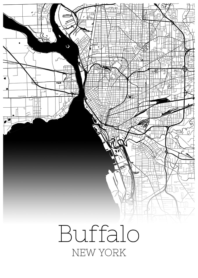 Buffalo New York map