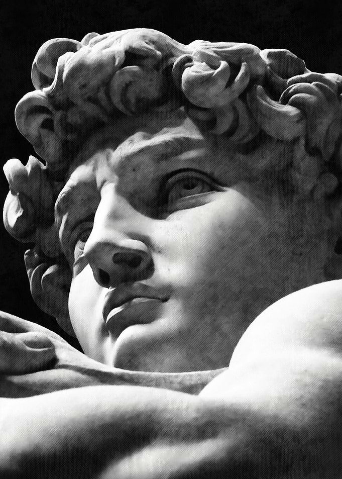 Low angle view of David