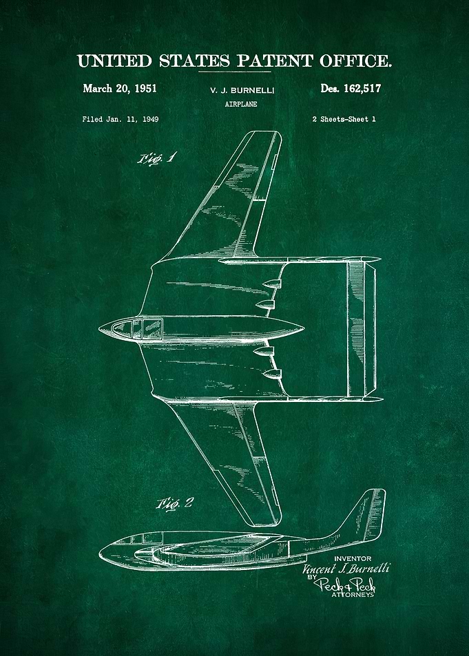 64 Burnelli Airplane Pate