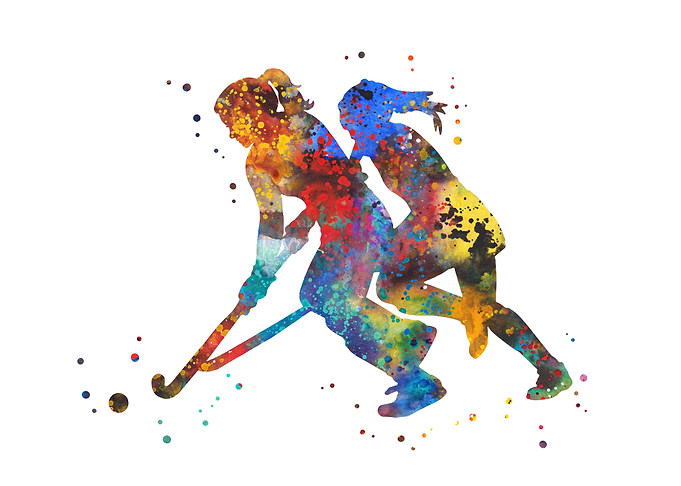 Field hockey girl