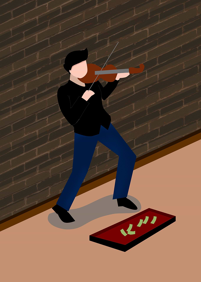 street violin