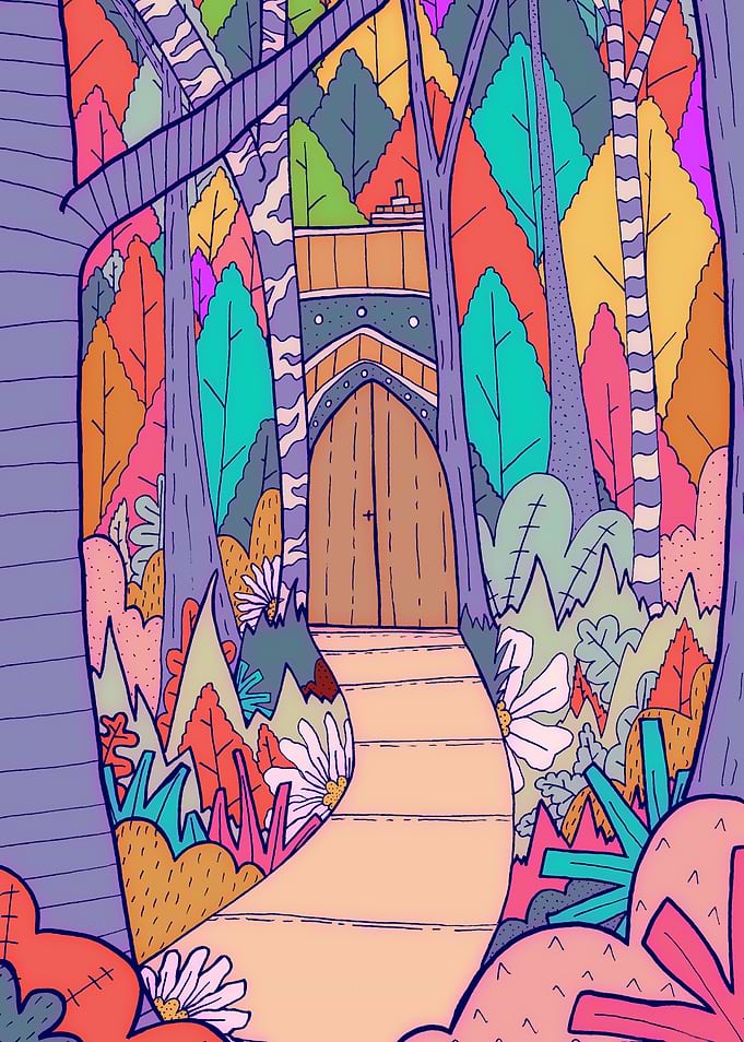 The woodland door