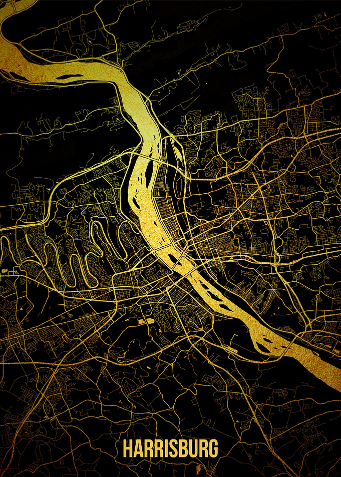 Harrisburg gold map