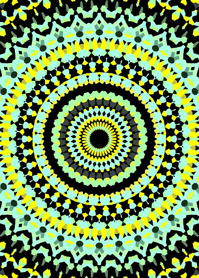 Trippy Vibrant Mandala