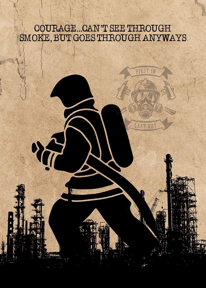 Firefighter Wall Art Decor