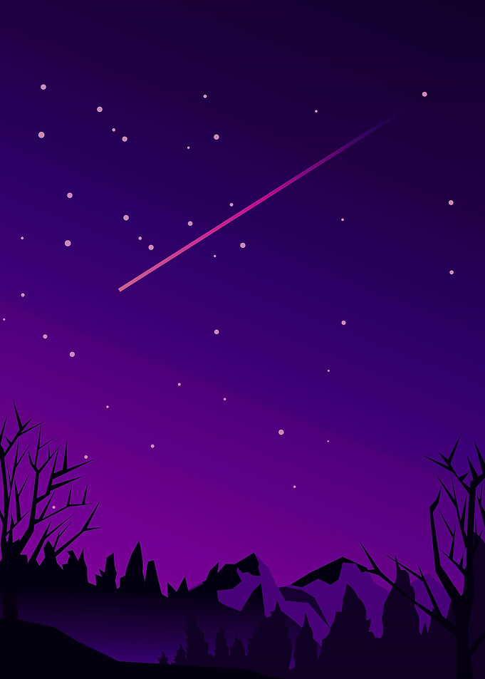 Beautyfull jungle night