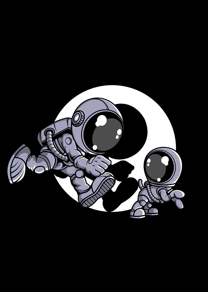 Astronaut and Little Dog