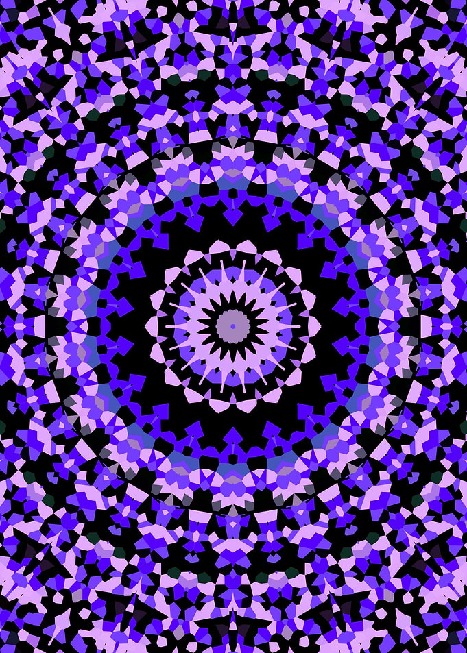 Groovy Coloruful Mandala