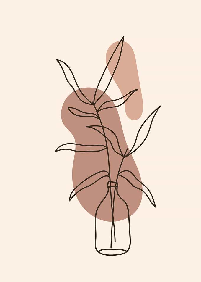 Plants Floral Modern Art 1