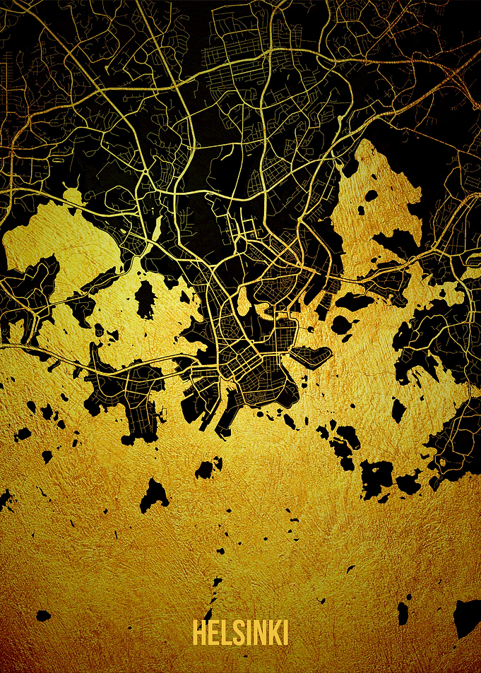 Helsinki gold map