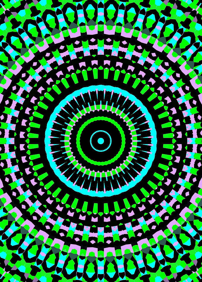 Vivid Colorful Mandala