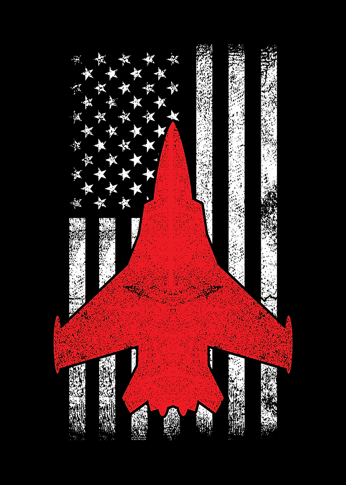 USA Jet Pilot US Flag