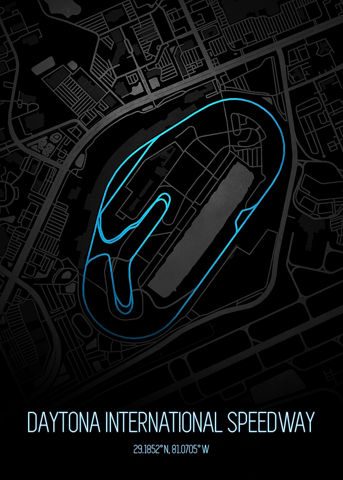 Daytona Speedway Map