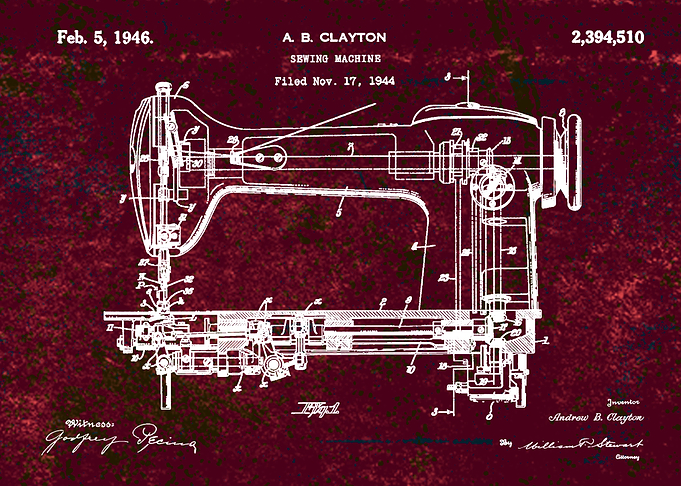 AB Clayton Sewing Machine