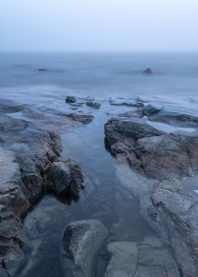 A rugged coast