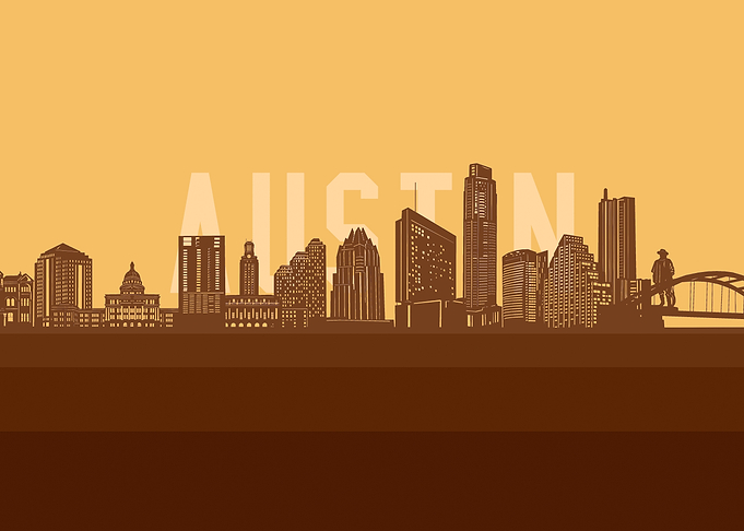 austin skyline retro2