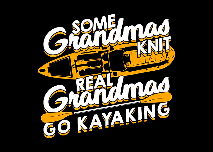 Kayaking Grandma Design