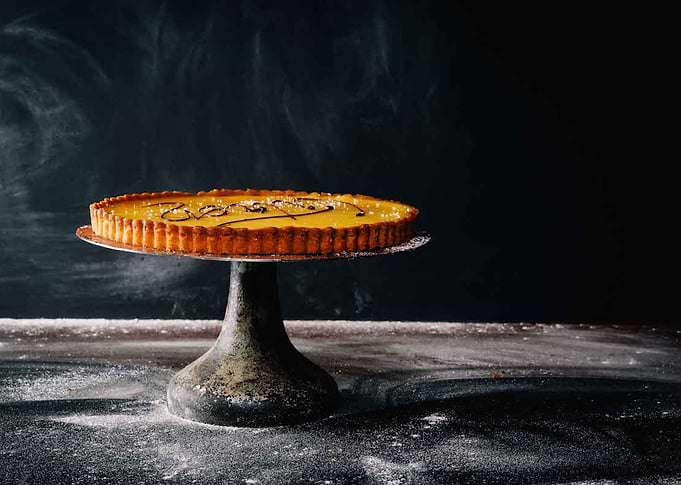 Pie on a platter