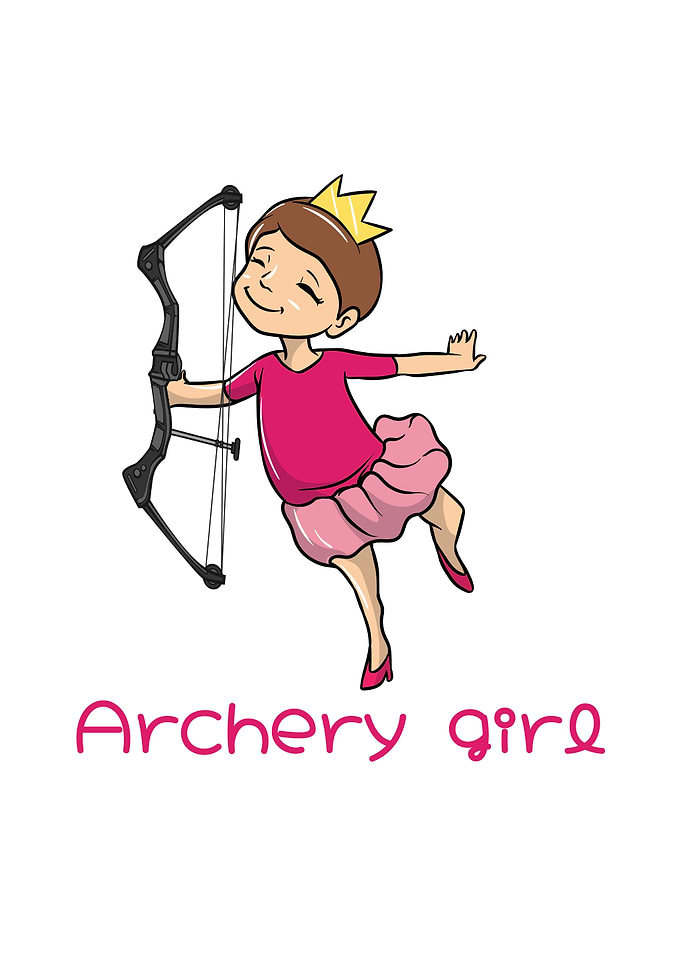 Cute Archery Girl Bow