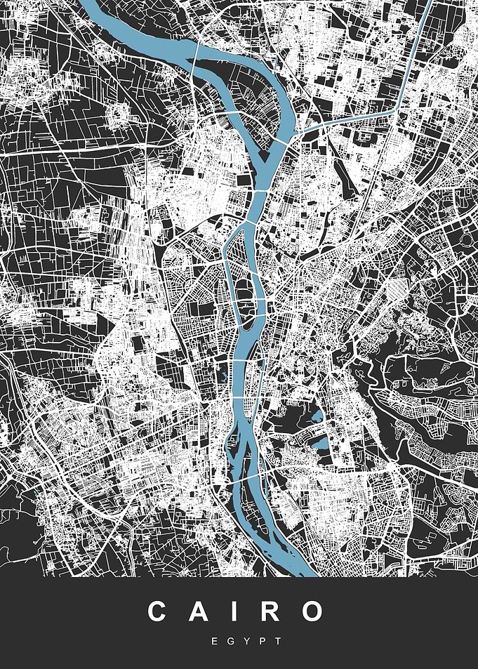 CAIRO City Map Egypt