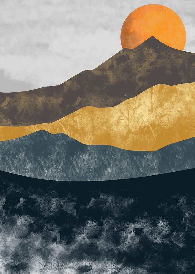 Golden Sunrise Minimalist
