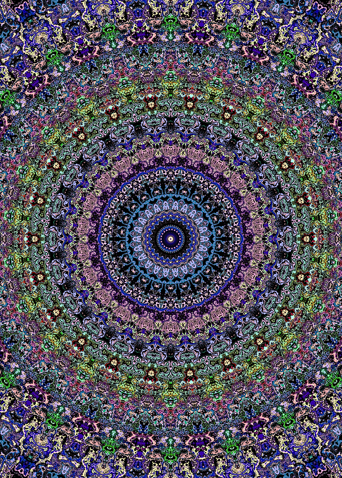 Colorful Rainbow Mandala