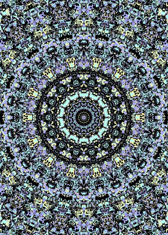 Groovy Colorful Mandala