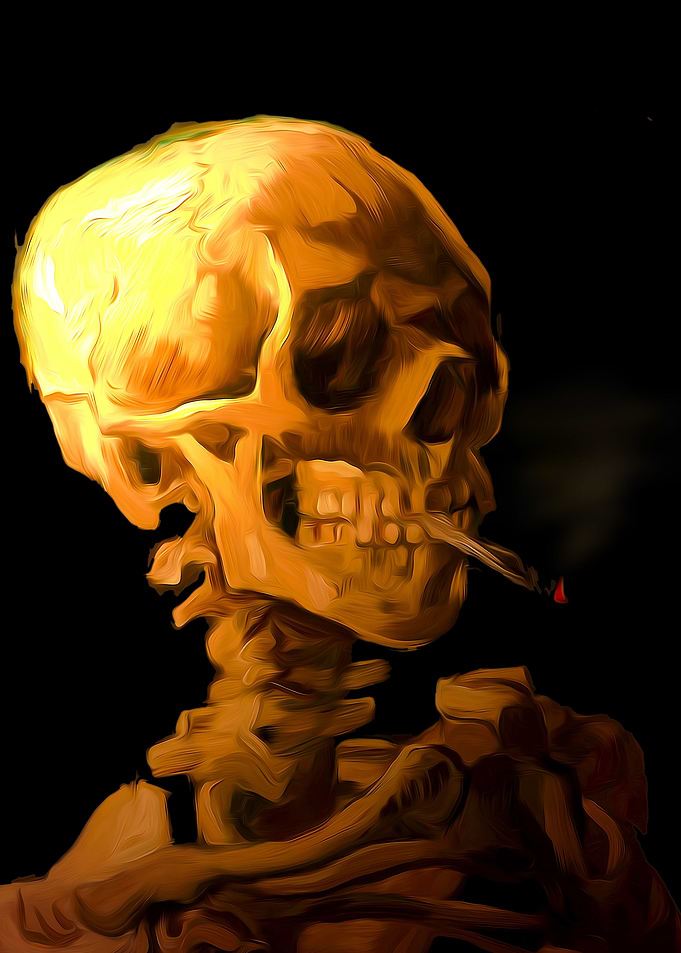 Van gogh skeleton