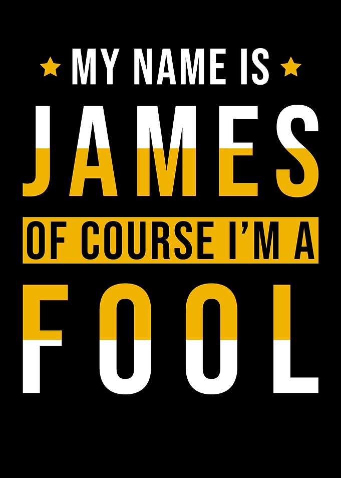 James Name Gift Funny