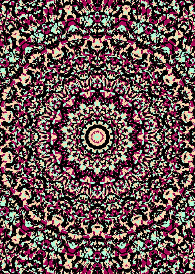 Vivid Colorful Mandala