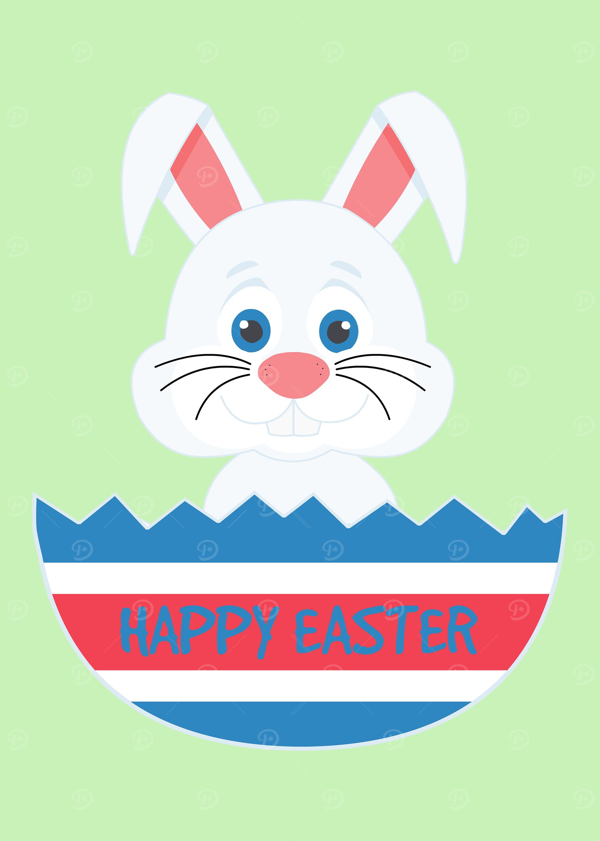A cute easter bunny