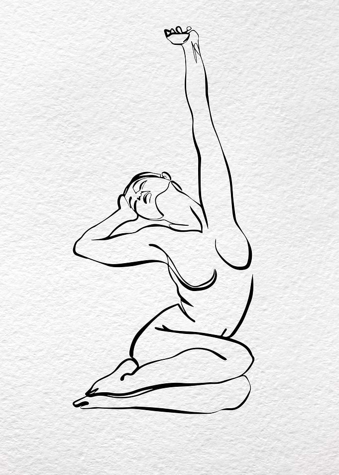 ONE LINE ART WOMAN 01