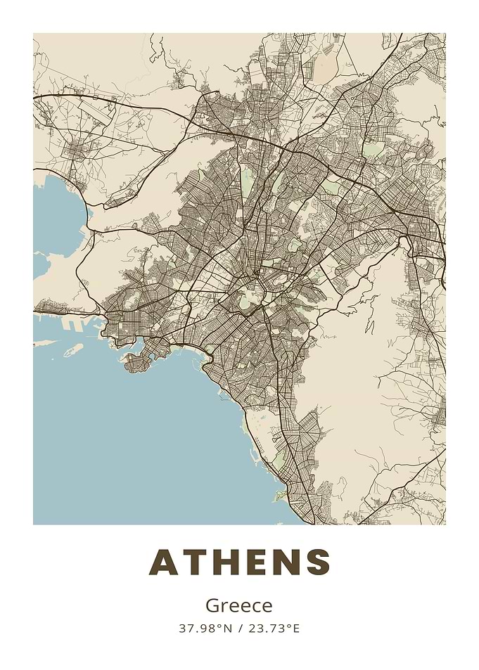 Athens City Map