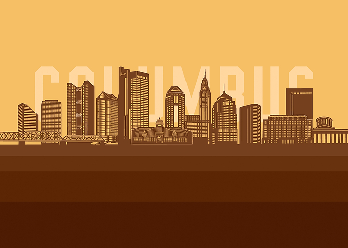 columbus skyline retro2