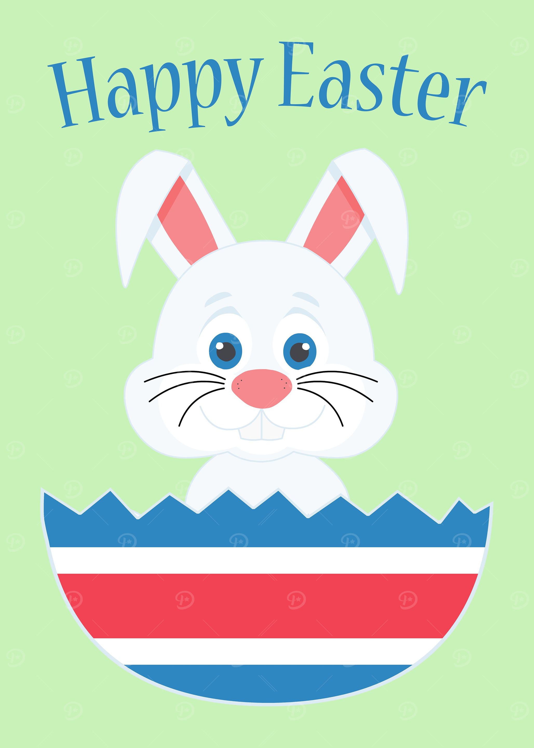 A cute easter bunny